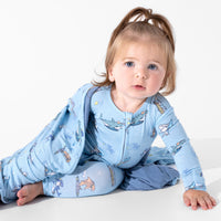 Shark School Bamboo Convertible Footie