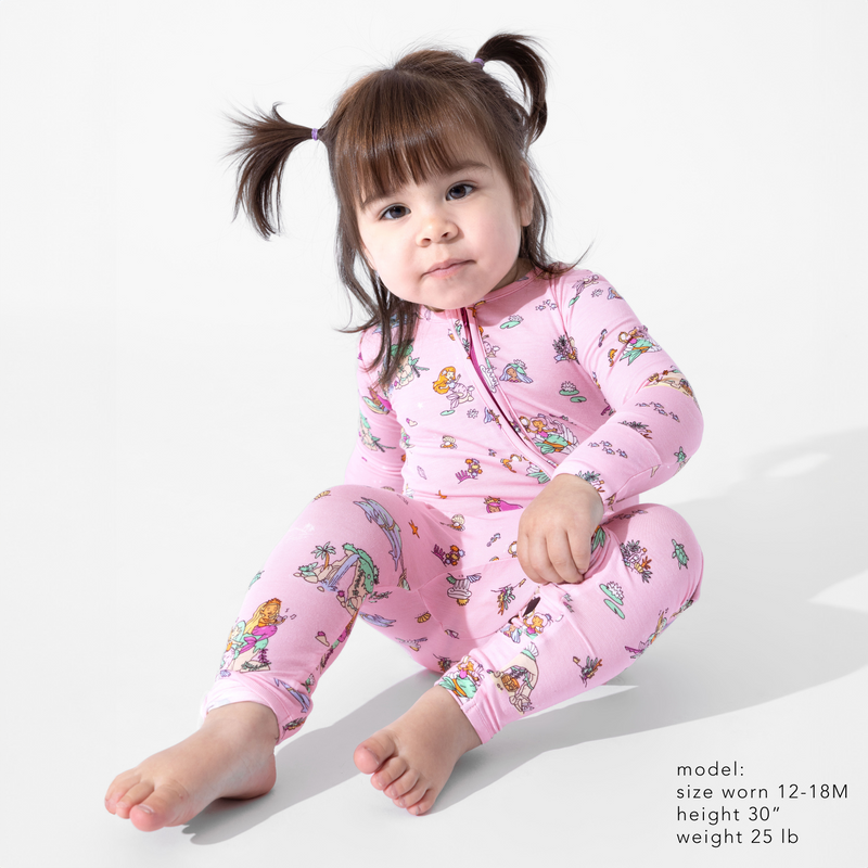Mermaid Lagoon Bamboo Convertible Footie