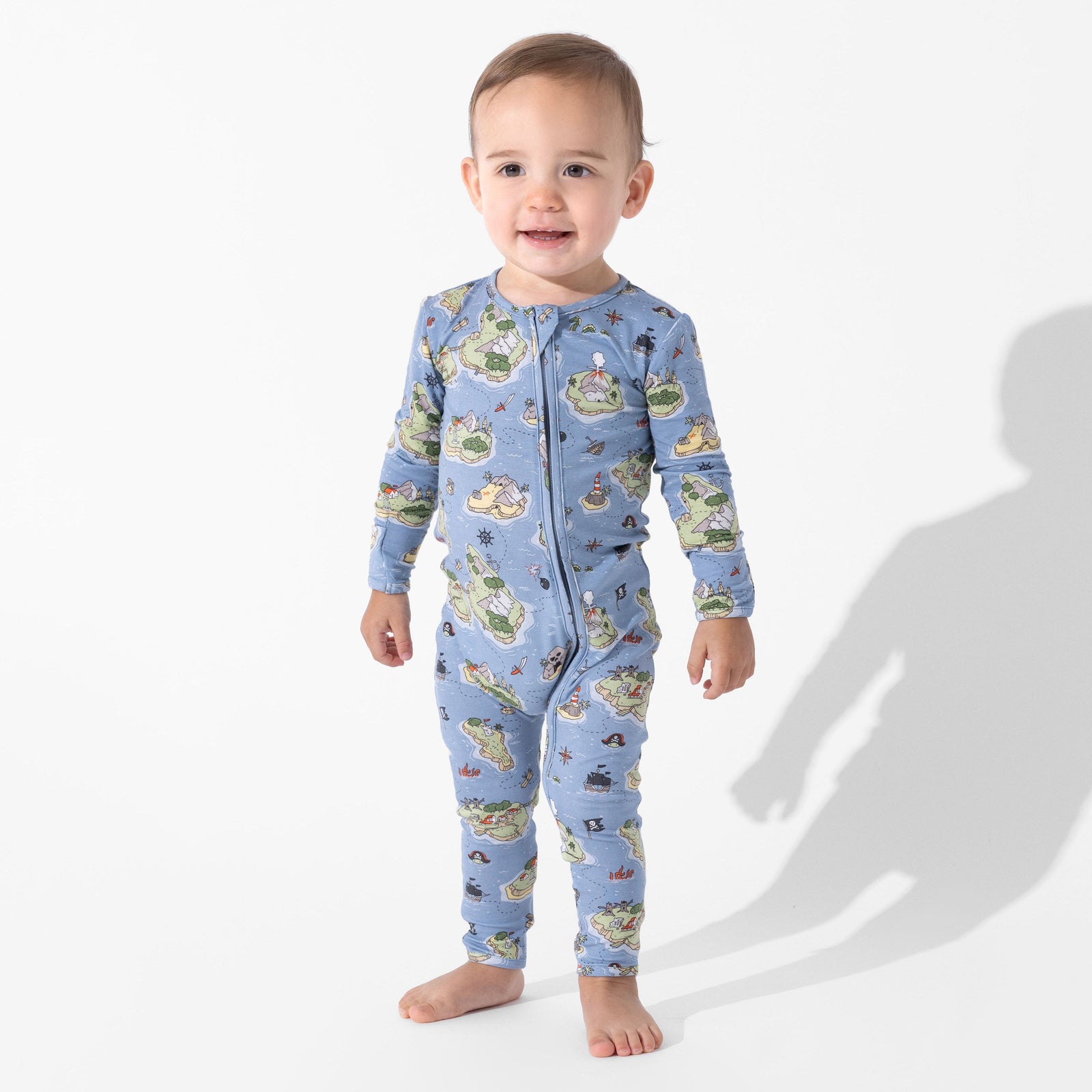 Pirate Cove Bamboo Convertible Footie