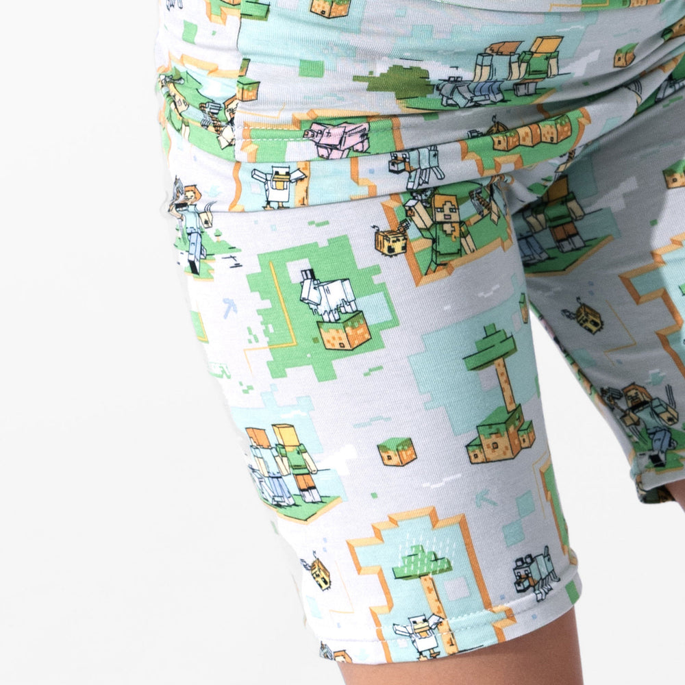 Minecraft Overworld Dreams Bamboo Kids Pajama Short Set