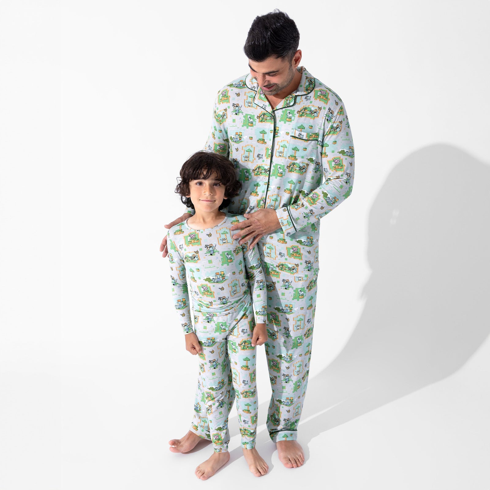 Minecraft Overworld Dreams Bamboo Men's Pajama Set