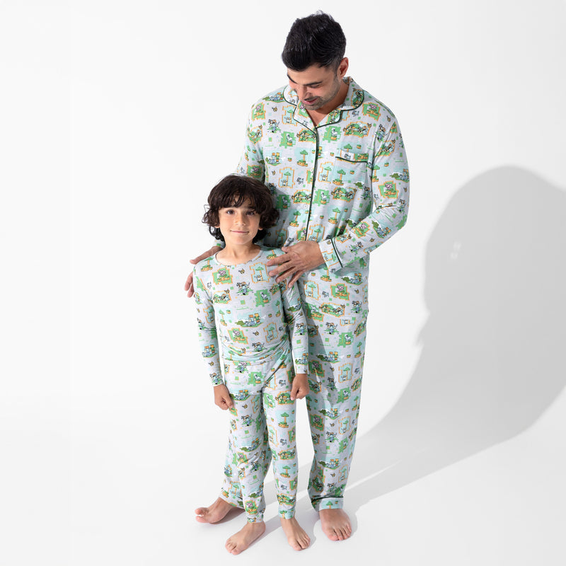 Minecraft Overworld Dreams Bamboo Men's Pajama Set