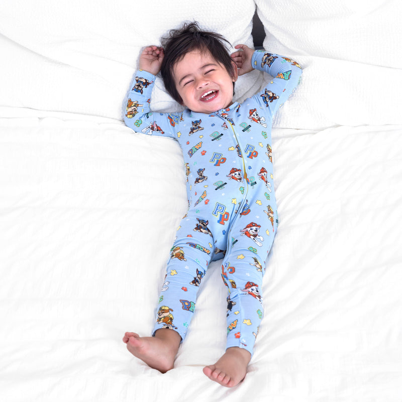 PAW Patrol: Varsity Blue Bamboo Convertible Footie