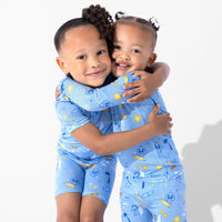 Baby Shark Surf Bamboo Kids Pajama Short Set
