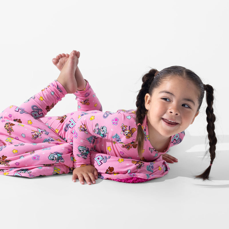 PAW Patrol: Varsity Pink Bamboo Sherpa Blanket