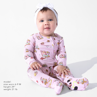 Tea Party Bamboo Convertible Footie