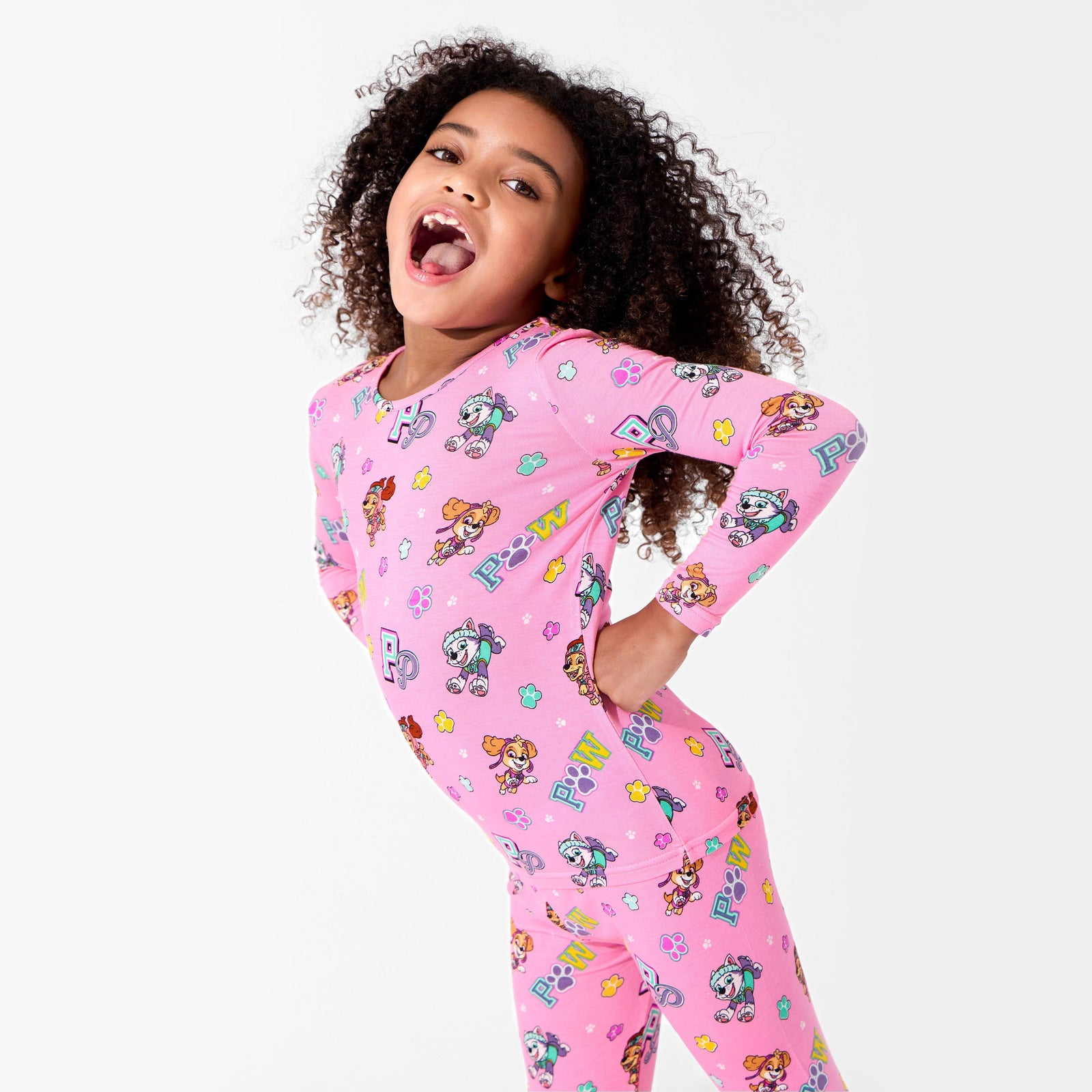 PAW Patrol: Varsity Pink Bamboo Kids Pajamas