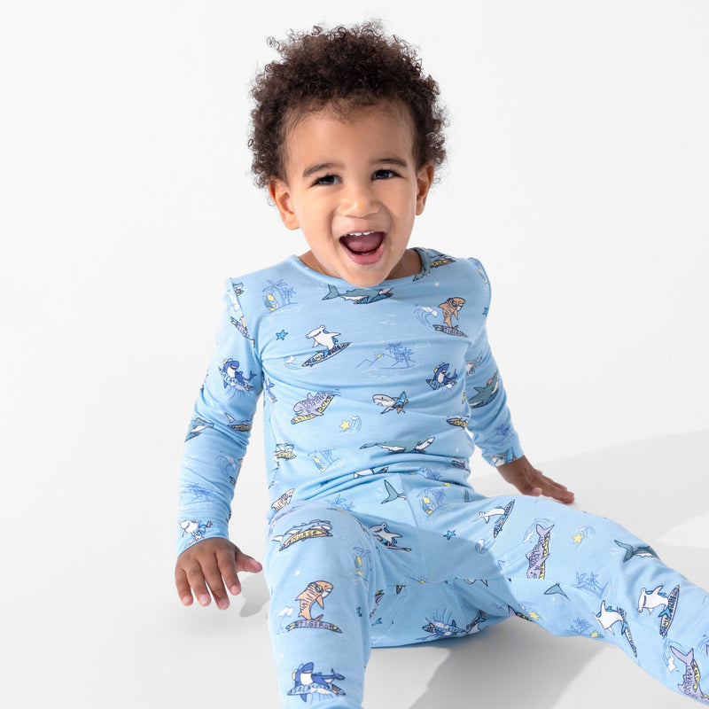 Shark School Bamboo Kids Pajamas