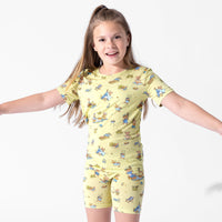 Teddy Bear Picnic Bamboo Kids Pajama Short Set