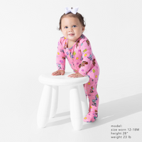 PAW Patrol: Varsity Pink Bamboo Convertible Footie