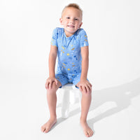 Baby Shark Surf Bamboo Kids Pajama Short Set