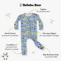 Pirate Cove Bamboo Convertible Footie