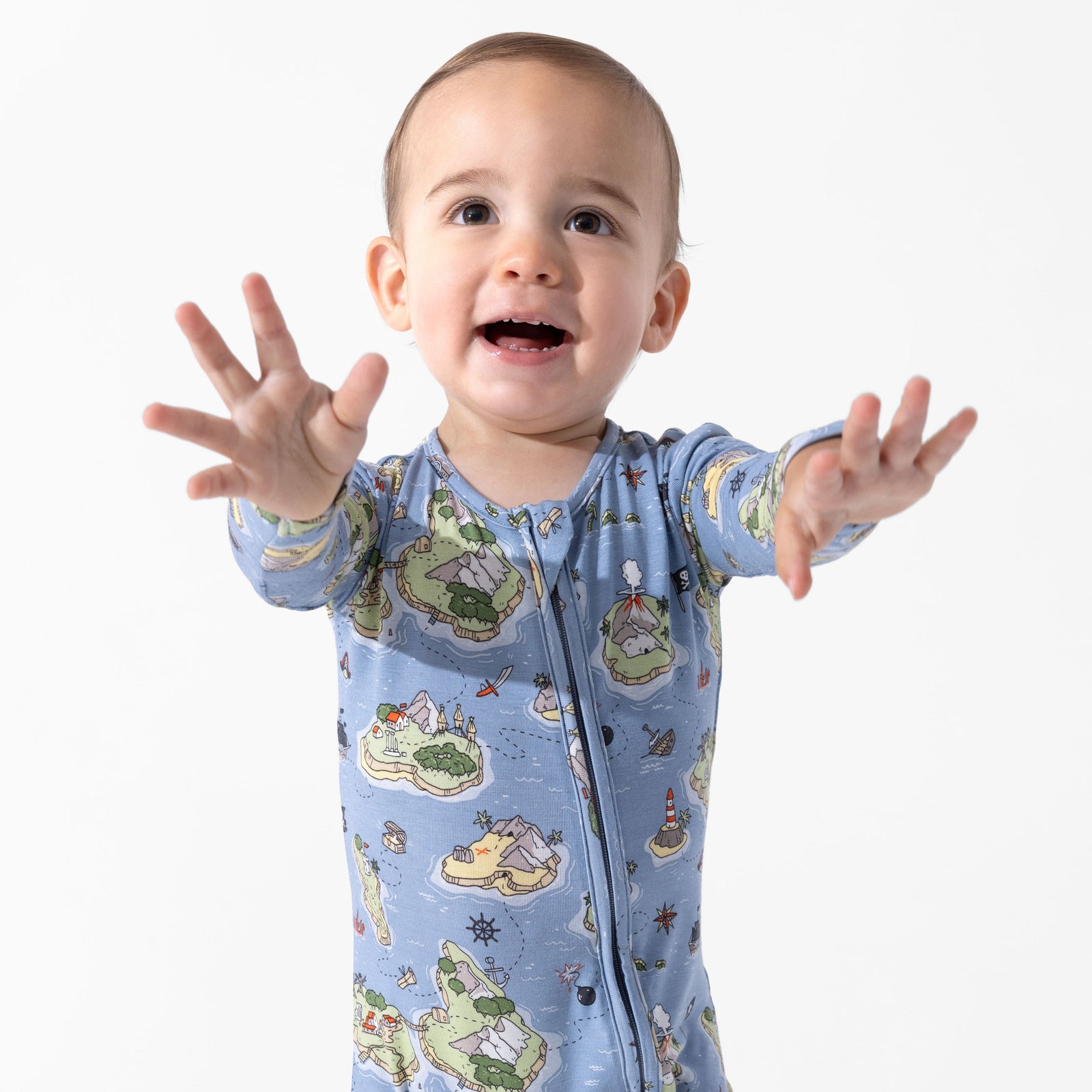 Pirate Cove Bamboo Convertible Footie