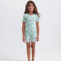 Fishing Bamboo Kids Pajama Short Set
