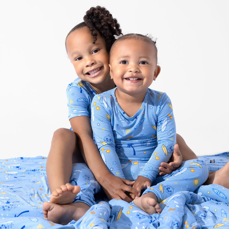 Baby Shark Surf Bamboo Kids Pajama Short Set