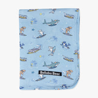 Shark School Bamboo Blanket
