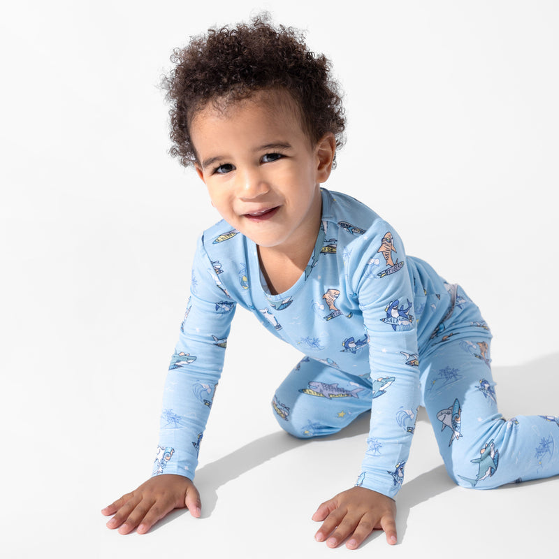 Shark School Bamboo Kids Pajamas