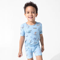 Shark School Bamboo Kids Pajama Short Set