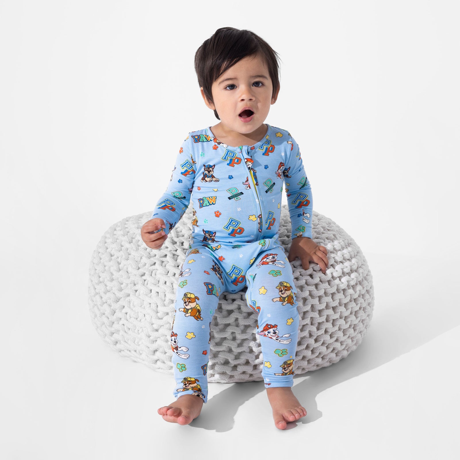 PAW Patrol: Varsity Blue Bamboo Convertible Footie