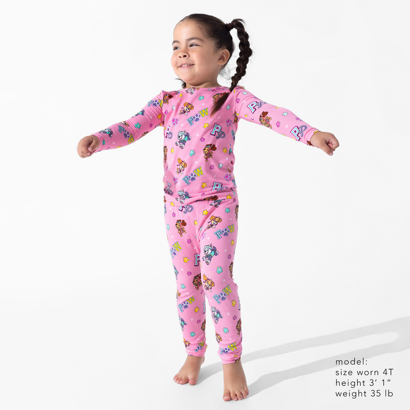 PAW Patrol: Varsity Pink Bamboo Kids Pajamas