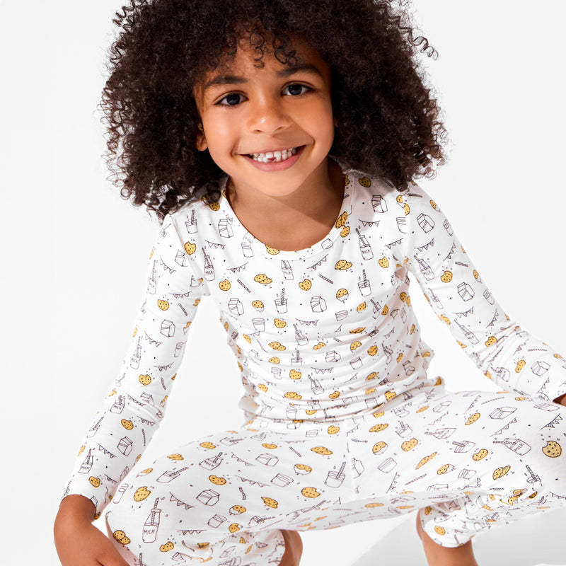Milk & Cookies Bamboo Kids Pajamas