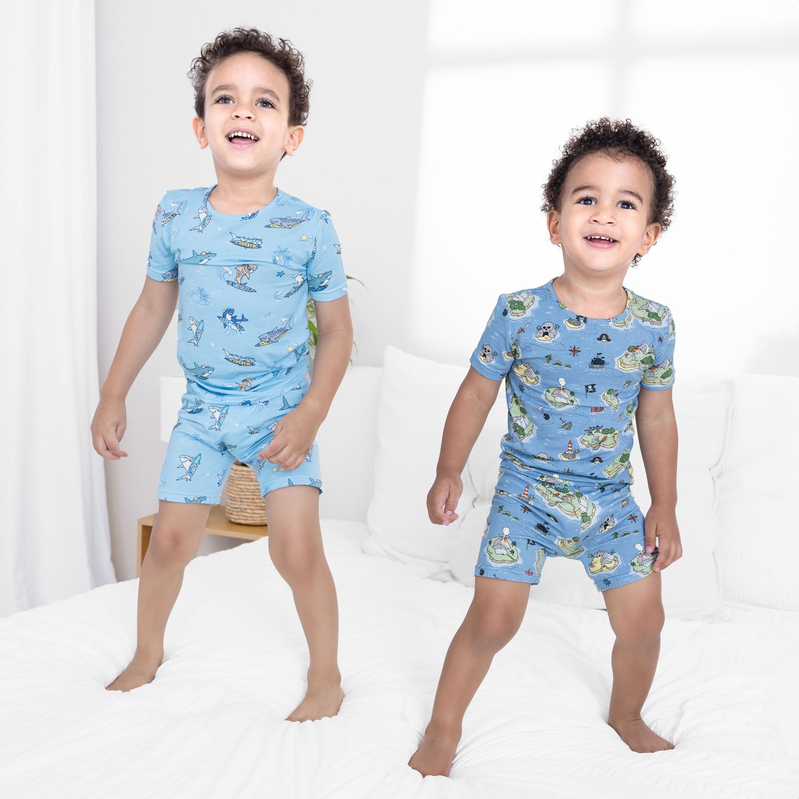 Shark School Bamboo Kids Pajama Short Set