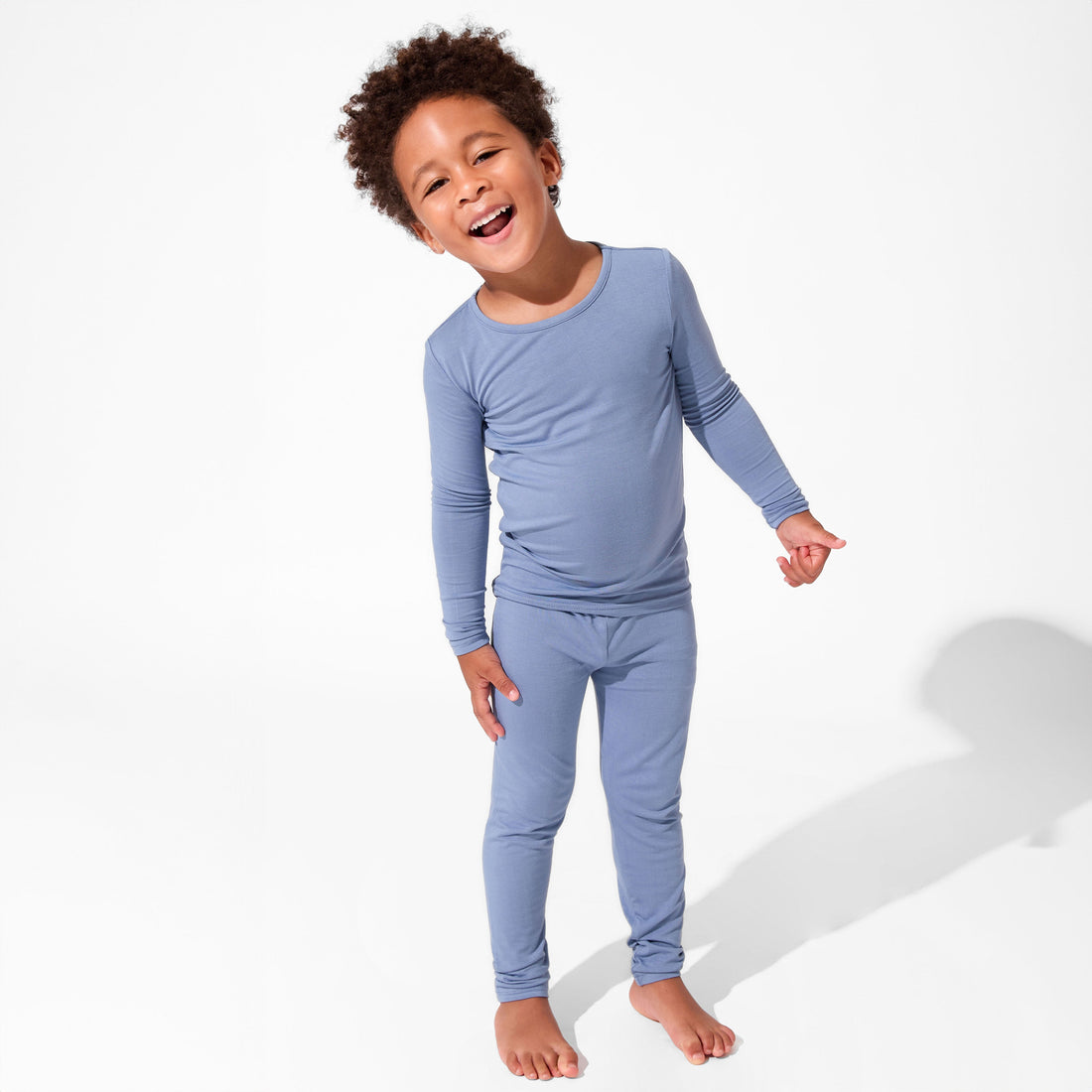 Mystic Blue Bamboo Kids Pajamas