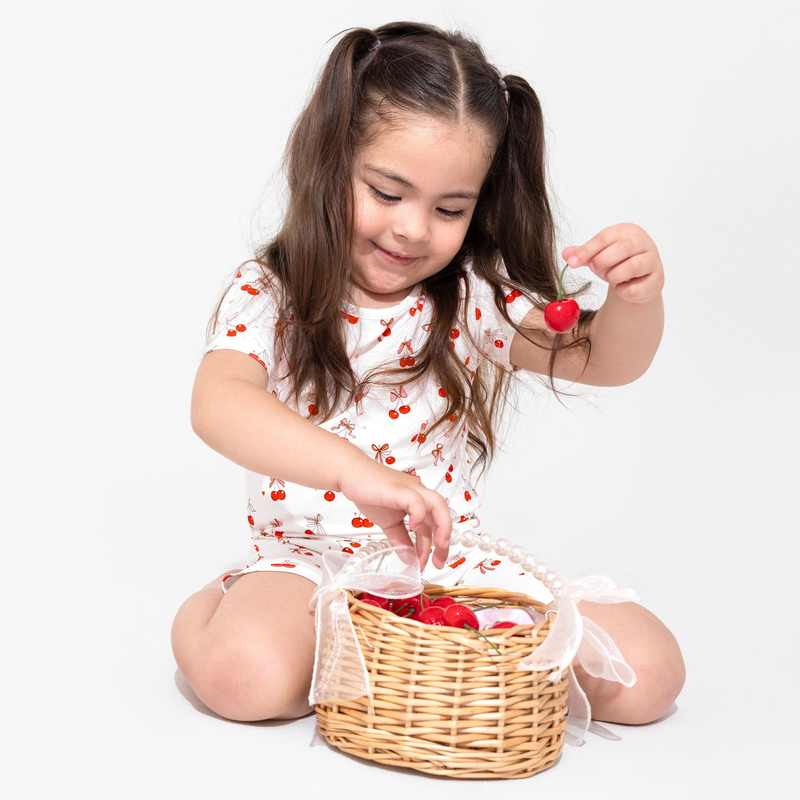 Cherry On Top Bamboo Kids Pajama Short Set