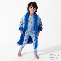 PAW Patrol: Varsity Blue Bamboo Kids Sherpa Robe
