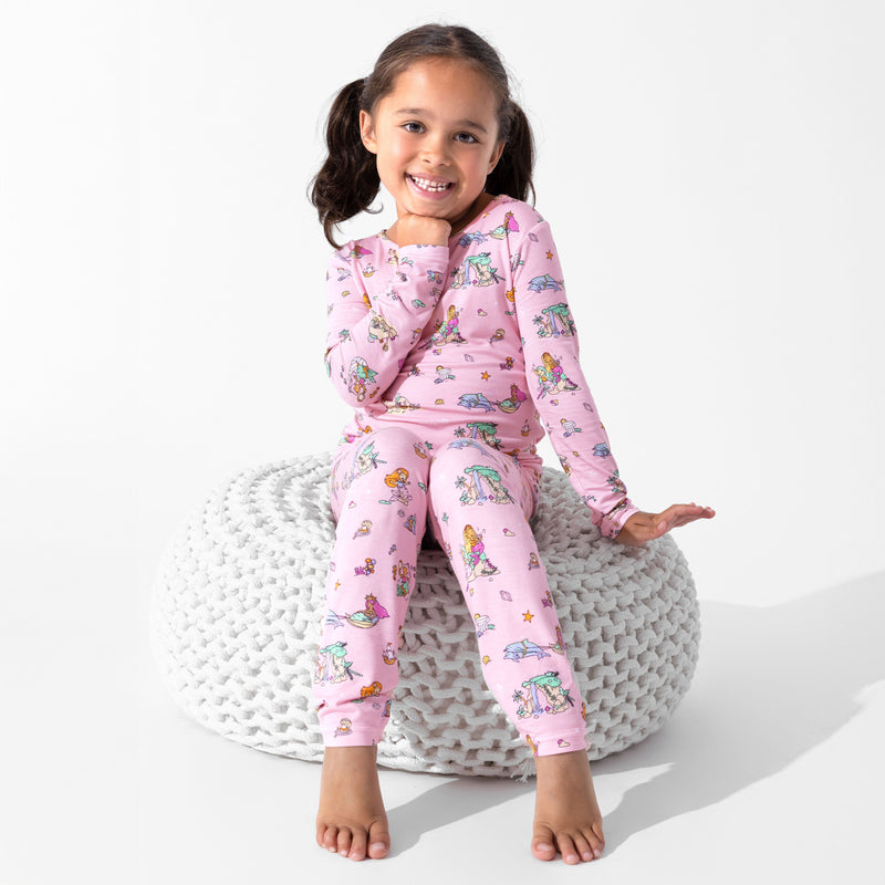Mermaid Lagoon Bamboo Kids Pajamas