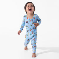 PAW Patrol: Varsity Blue Bamboo Convertible Footie