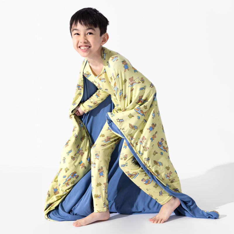 Teddy Bear Picnic Bamboo Blanket