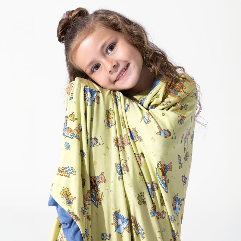 Teddy Bear Picnic Bamboo Blanket