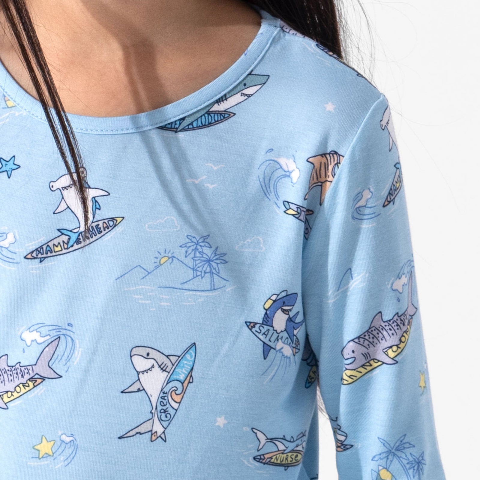 Shark School Bamboo Kids Pajamas