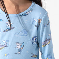 Shark School Bamboo Kids Pajamas
