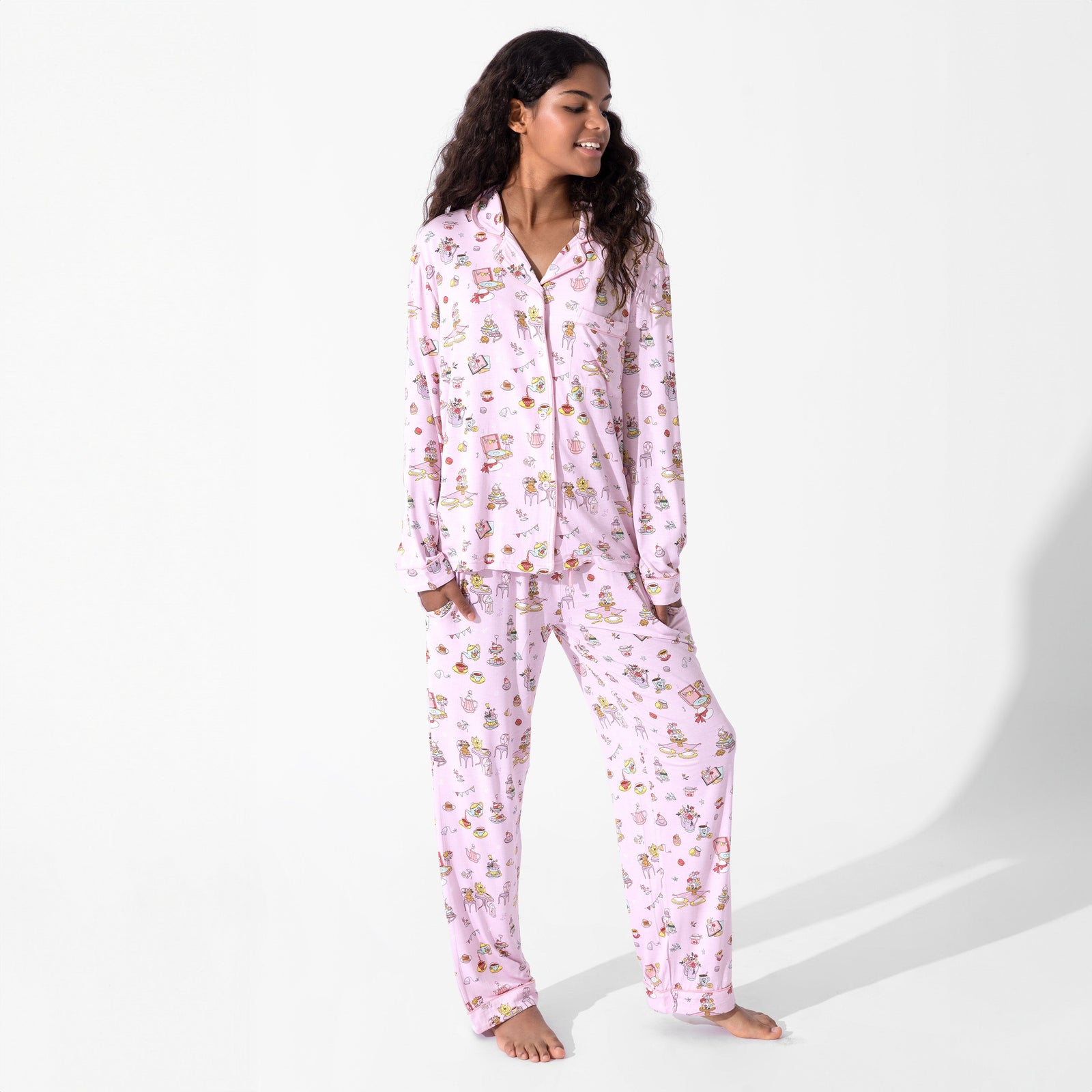 Tea Party Bamboo Women's Pajama Set