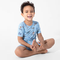 Shark School Bamboo Kids Pajama Short Set