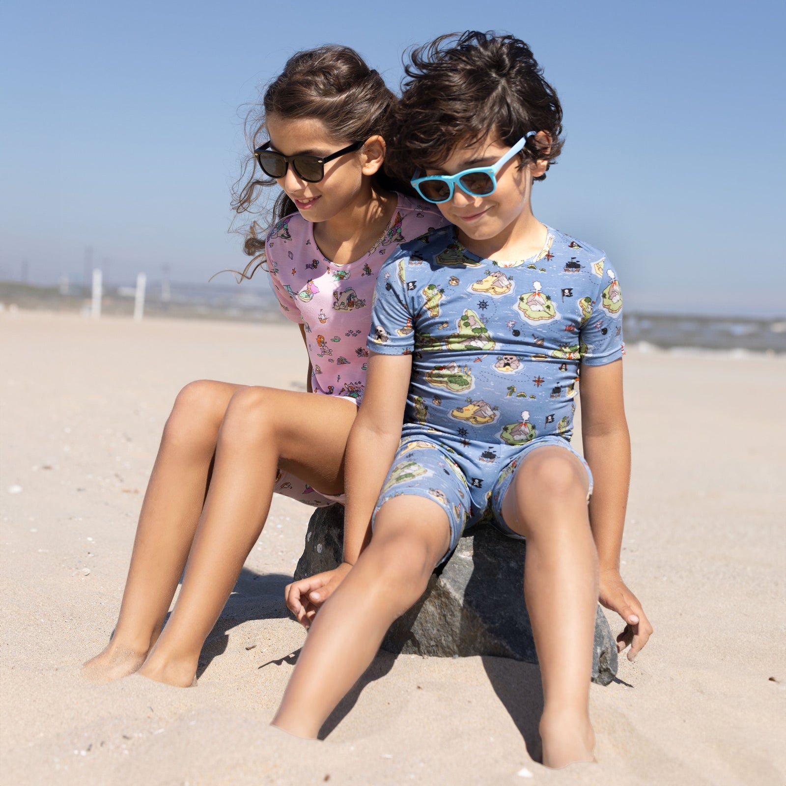 Pirate Cove Bamboo Kids Pajama Short Set