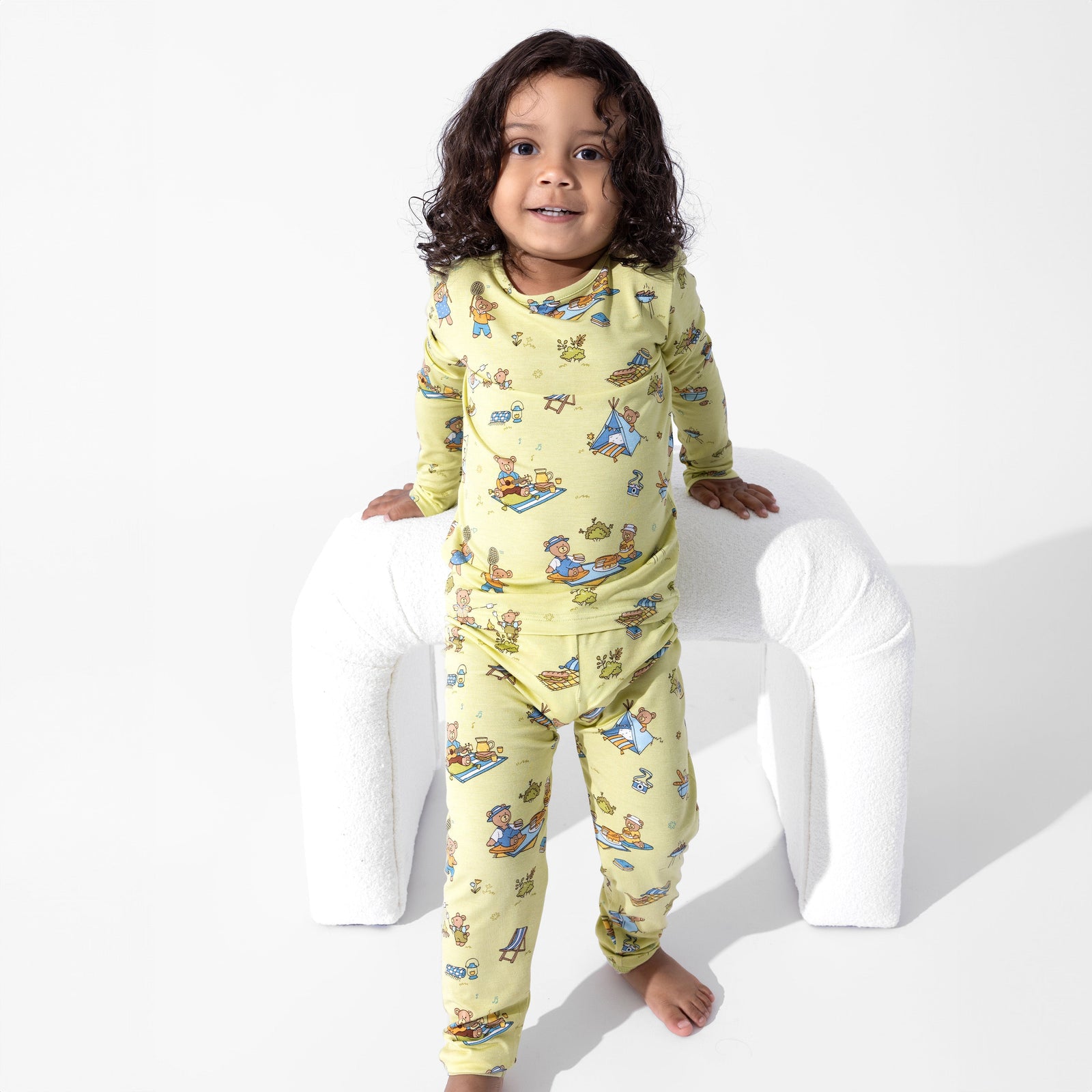 Teddy Bear Picnic Bamboo Kids Pajamas